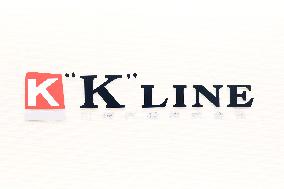 Signboard and logo of Kawasaki Kisen Kaisha, Ltd.